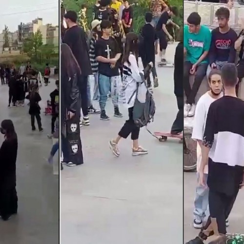 (فیلم) تجمع دهه نودی ها و کشف حجاب جنجالی در بلوار چمران شیراز