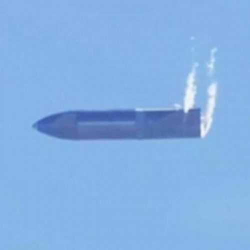 فیلمی از سقوط راکت اسپیس‌ایکس آمریکا