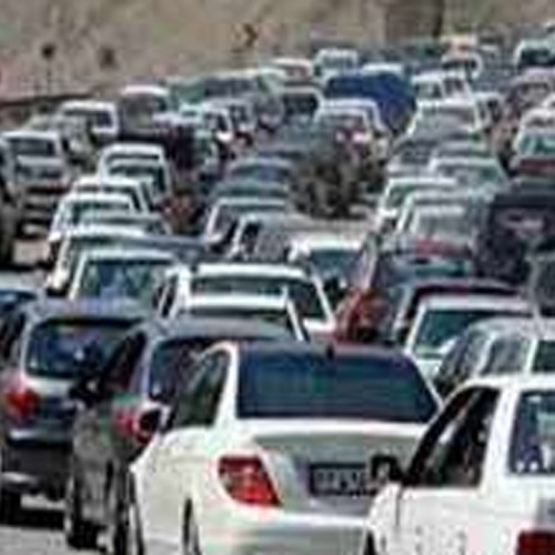 فیلمی از ترافیک سنگین در جاده چالوس