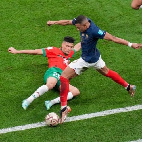 فرانسه 2- مراکش 0؛ فرانسه اشک غول‌کُش جام جهانی را درآورد