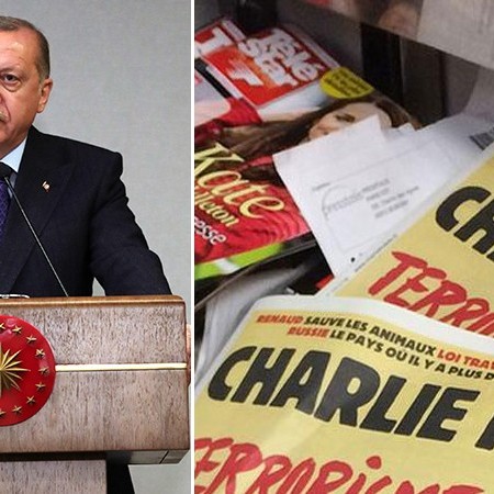 French Magazine Charlie Hebdo Declares War against Erdogan
