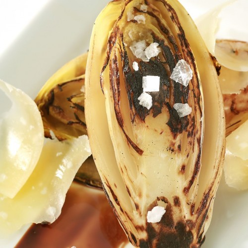 Grilled Endives With Garlic and Balsamic Vinegar