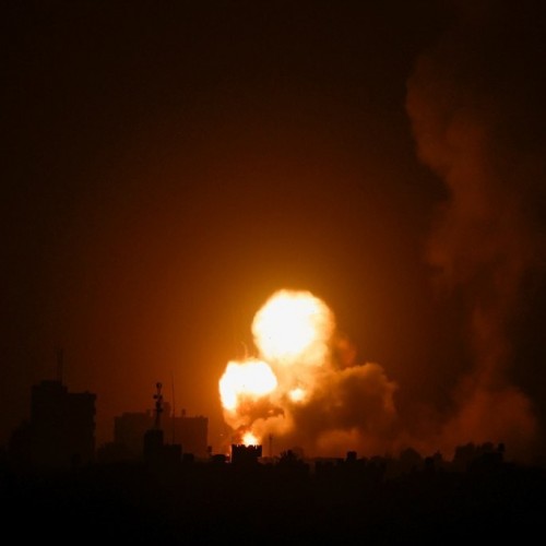 حمله جنگنده‌های صهیونیستی به جنوب غزه + فیلم و تصاویر