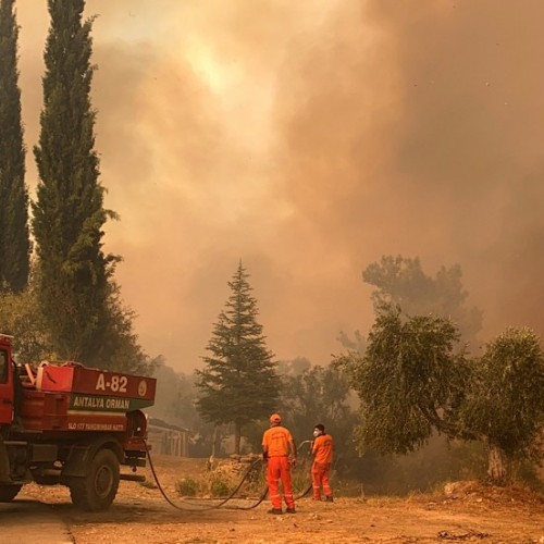 Iran says ready to help Turkey as wildfires destroy homes in southern region