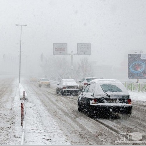جاده های 12 استان در تسخیر برف و باران