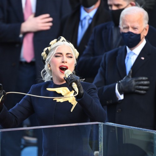Lady Gaga Sings American National Anthem in President Biden Inauguration