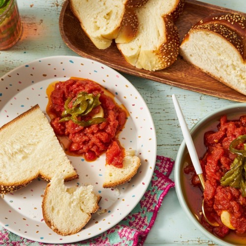 Matbucha—Moroccan Tomato and Pepper Salad