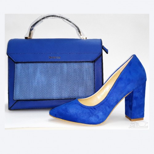مدلهای ست کیف و کفش آبی کاربنی برای خانم های مدگرا