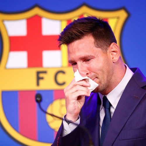 Messi holds final press conference for FC Barcelona