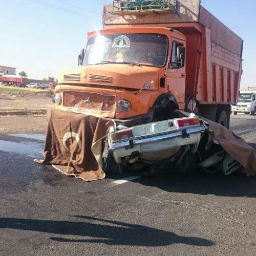 Moment of Horror: Pickup Crushed between Two Giant Trucks