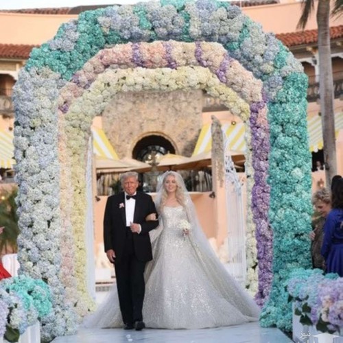 مراسم ازدواج جادویی و لاکچری دختر ترامپ با میلیاردر لبنانی +عکس