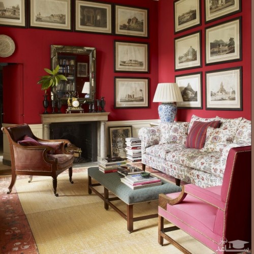نقش رنگ  زرشکی در دکوراسیون داخلی