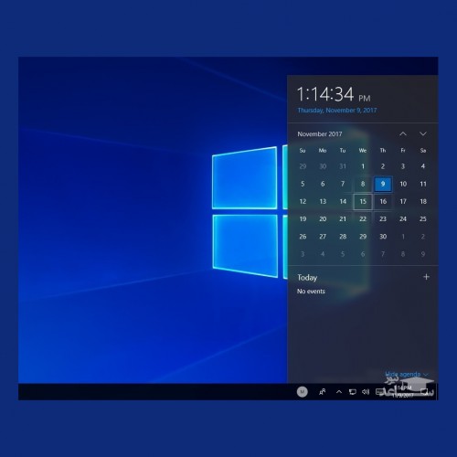 نحوه استفاده از تقویم داخلی در ویندوز 10