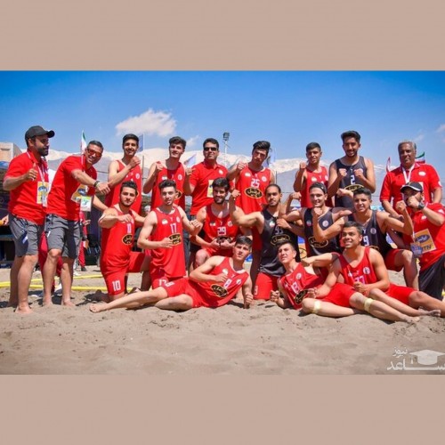 پیروزی تیم هندبال ساحلی نوجوانان ایران مقابل آمریکا