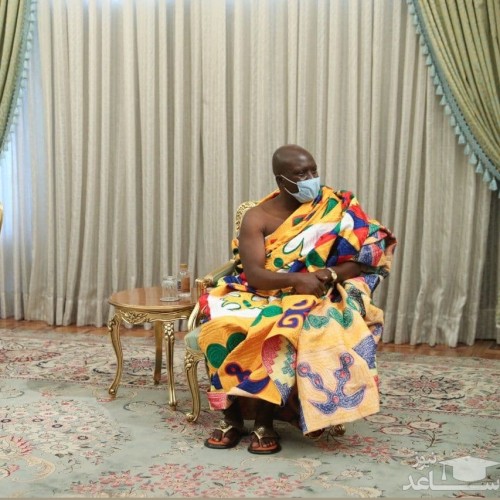 پوشش جالب و متفاوت سفیر جدید غنا در دیدار با روحانی
