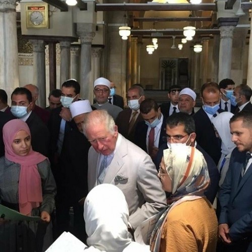 Prince Charles and Dutchess Camilla Parker Bowles Visit Al-Azhar Mosque
