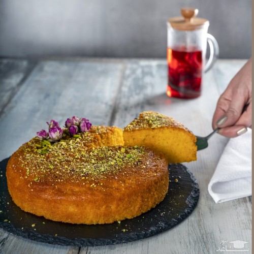 روش پخت کیک گل محمدی یا گل سرخ