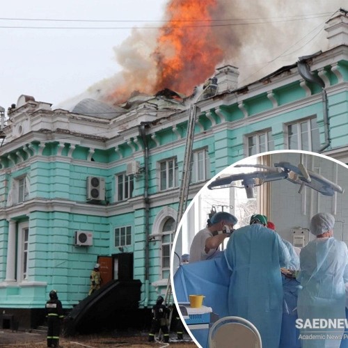 Russian Doctors Continued Their Open Heart Surgery Despite the Blaze