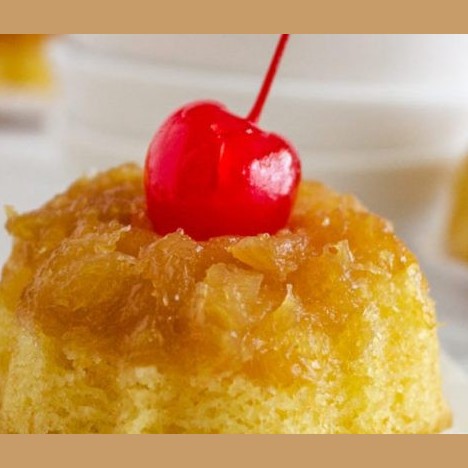 روش تهیه کاپ کیک وارونه آناناس لذیذ
