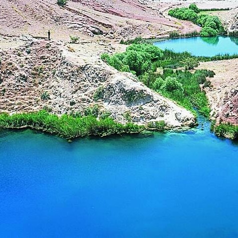 Siah Gav Twin Lake, Abadan County, Khuzestan Province