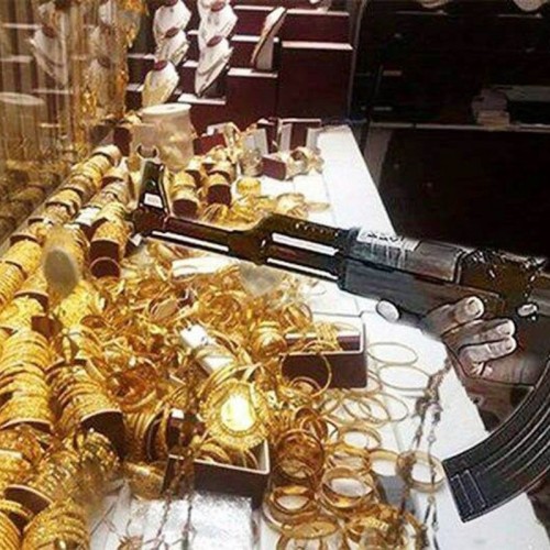 (فیلم) سرقت مسلحانه وحشتناک از طلا فروشی در کرمان
