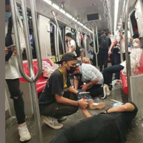 (فیلم) تصادف مرگبار دو قطار در مالزی 