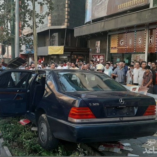 تصادف شدید خودرو تشریفات وزارت خارجه + عکس