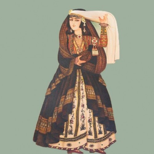 پوشش منحصر بفرد زنان زیباروی دوره قاجار +عکس