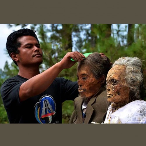 زندگی وحشت آور قبیله اندونزیایی با مردگان + تصاویر ترسناک