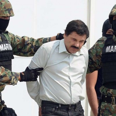 (عکس) محاکمه ال چاپو سلطان مواد مخدر