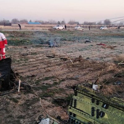 اولین فیلم از لحظه سقوط هواپیمای مسافربری در پرندک