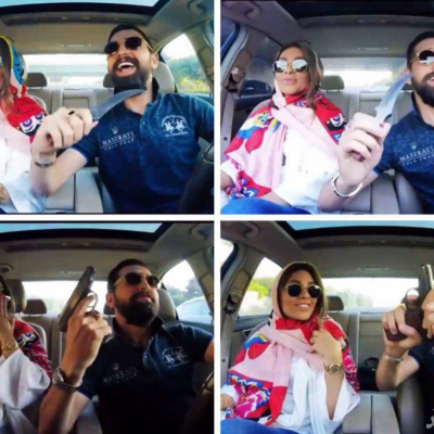 انتشار ویدئویی از محسن افشانی و همسرش با اسلحه